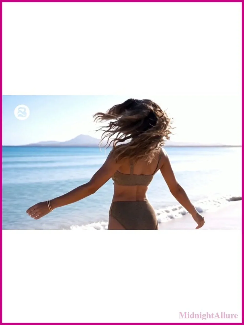 Women's Sparkly Two Piece Bikini Set High Cut Swimwear Tie Front V Neck